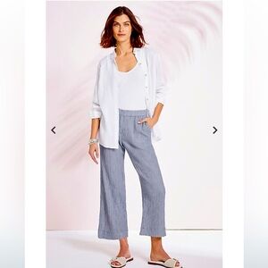 Sale! Cotton-Gauze Pull-On Crops J.Jill M